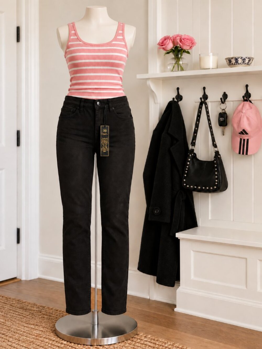 NWT DG2 Diane Gilman Virtual Stretch Straight Leg Jeans - Size 8
